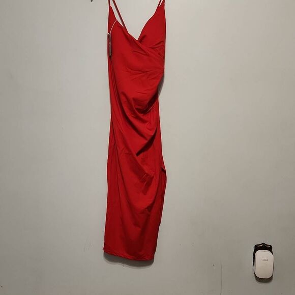 NWT HALARA SoftlyZero™ Airy Crossover Ruched Lace Up Bodycon Cool Touch Dress si - Picture 6 of 7